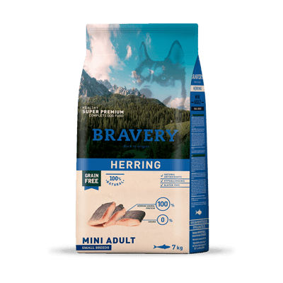 BRAVERY HERRING MINI ADULT SMALL BREEDS  7KG